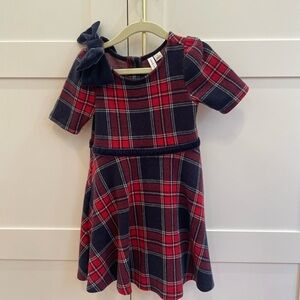 PLAID JACQUARD DRESS